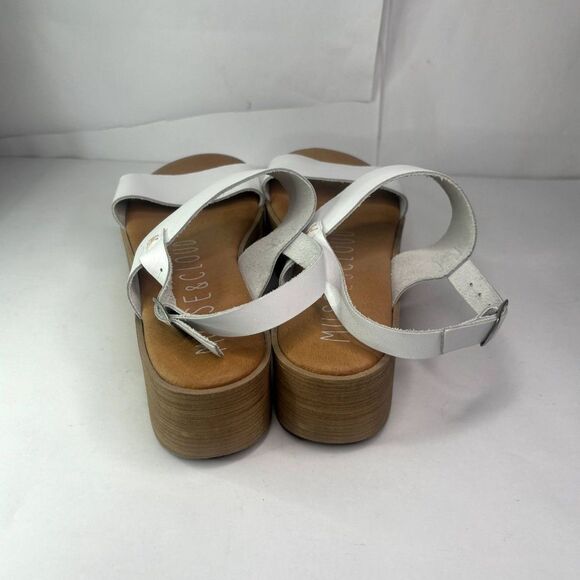 Musse & Cloud Isadora Leather Platform Wedge Sandals Comfy Slingback Womens NWOB - Picture 7 of 12